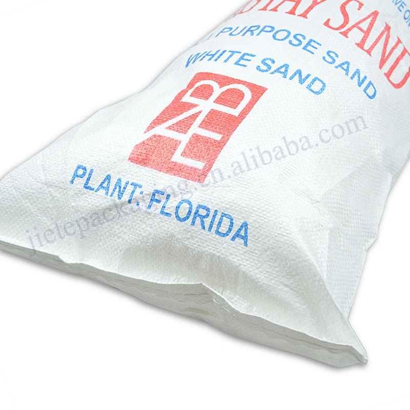Customized strong white plastic pouch pp woven sand bag sack for flood,construction use