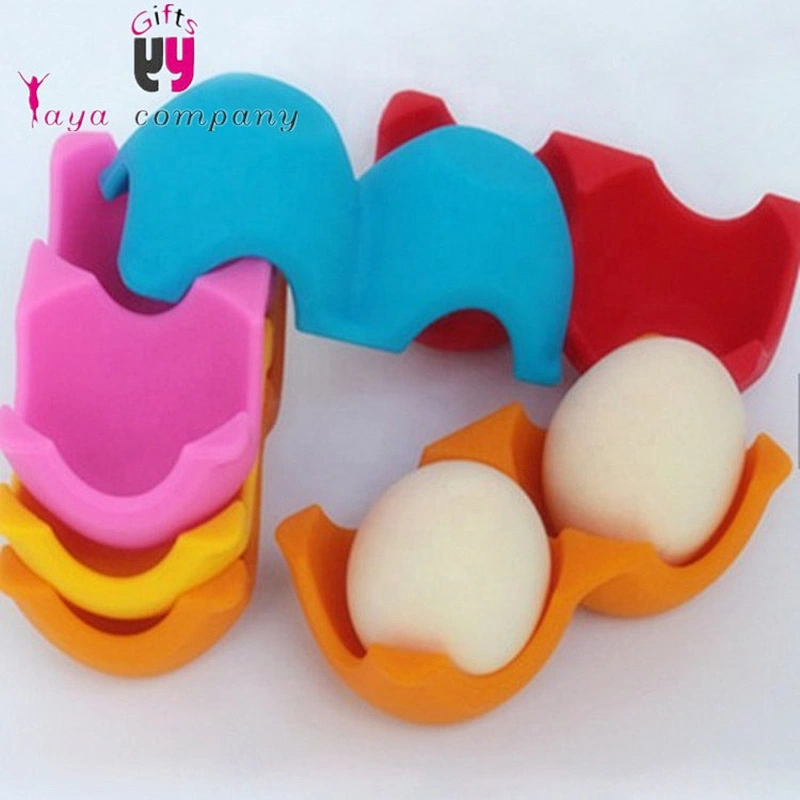 FDA Cetificatrion Food Grade Eco-friendly Silicone egg holder with many color for Kids