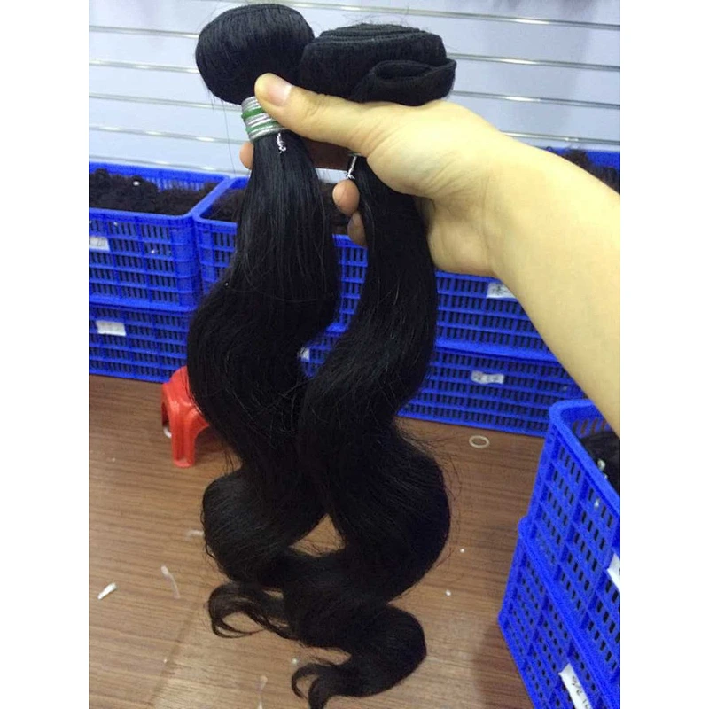 Factory Price uprocessed 100% natural Indian human hair weaving