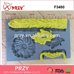 F3480 cake decoration mold silicone material molds for wholesale food grade