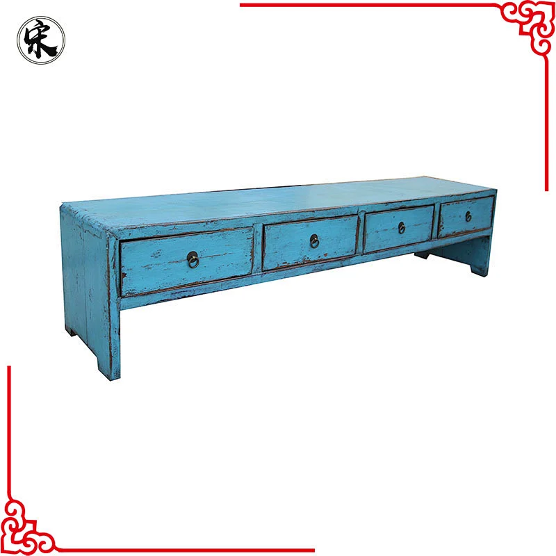 chinese antique solid wood pine old furniture, kitchen table