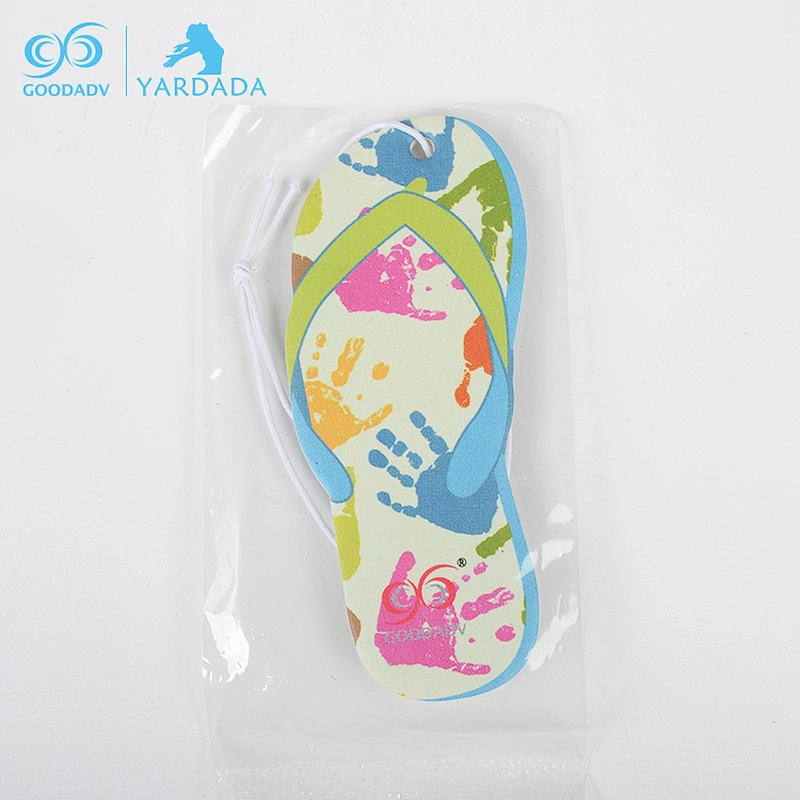 Chinese suppliers custom flip flops novelty shaped car air fresheners