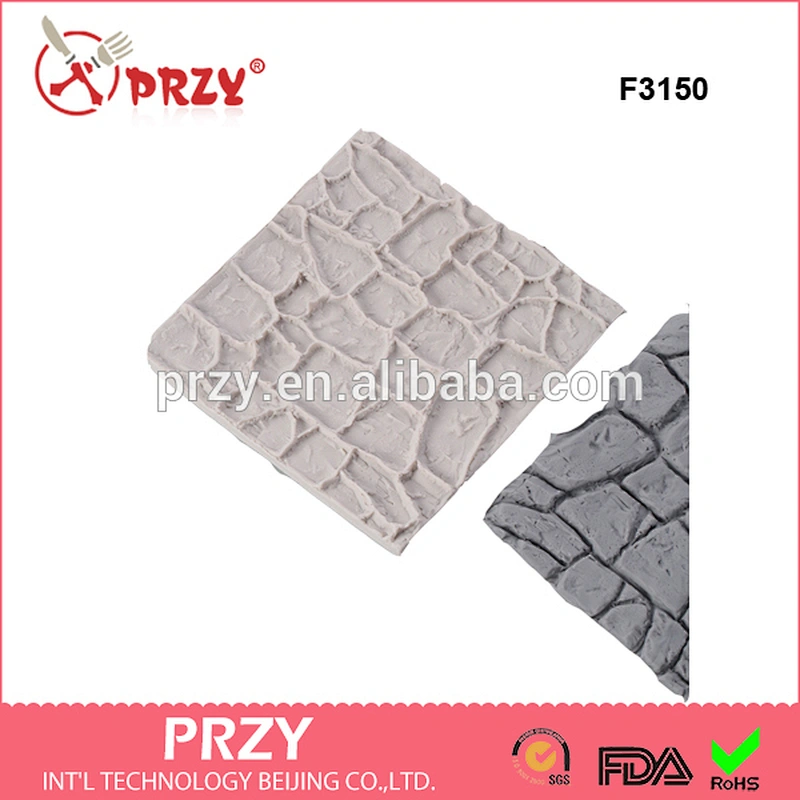 F2650 Wholesale stone surface silicone molds for cake decorating