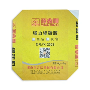 Wholesale 20kg kraft paper valve bag for cement and wall putty