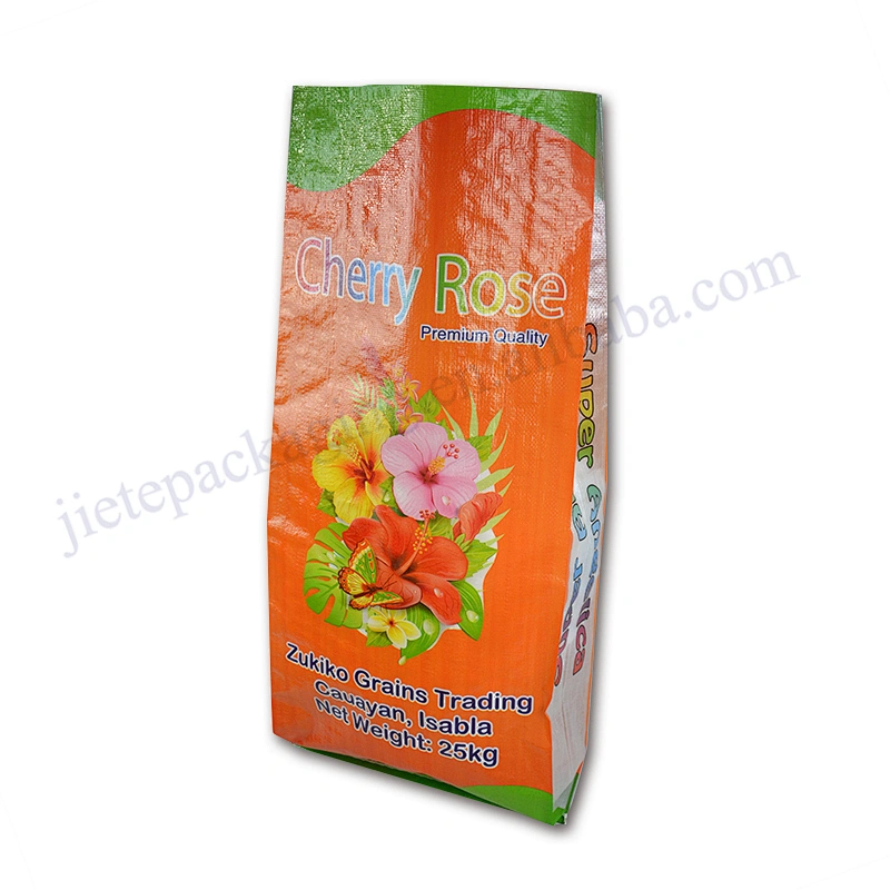 25kg 50kg empty plastic bopp laminated pp woven rice packaging bags sack for grain,seed,corn,feed