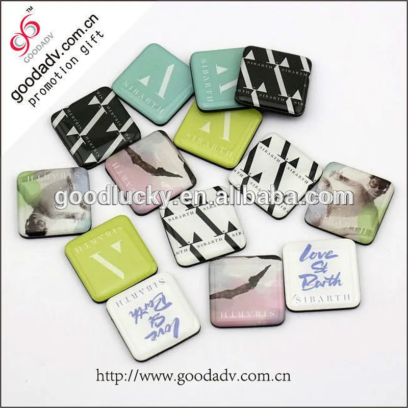 Shaped custom epoxy dome magnet for fridge sticker