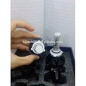 LUJIA ZES Fanless 50W 6000LM X3 LED Headlights,H1 H3 H4 H7 H11 9005 9006 9012 all in one Auto LED Headlamp kits