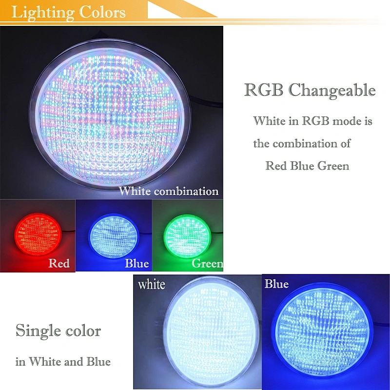 12V IP68 54W 42W Par56 pool light led swimming pool stainless steel