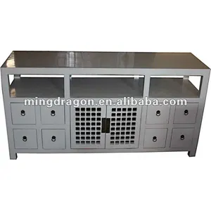 new style two door eight drawer TV table