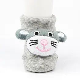 Oem Custom newborn cotton ankle socks non slip infant rubber sole toddler Socks baby cute kids