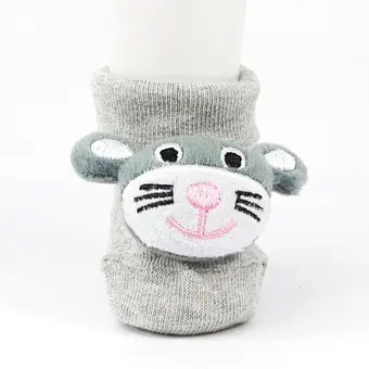 Oem Custom newborn cotton ankle socks non slip infant rubber sole toddler Socks baby cute kids