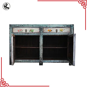 oriental distressed painted furniture for stores use