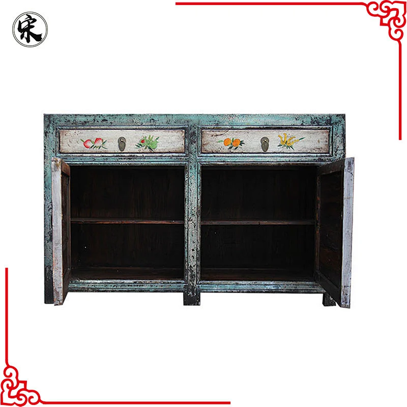 oriental distressed painted furniture for stores use