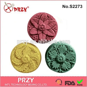 Rosettes silicone soap molds for soap making