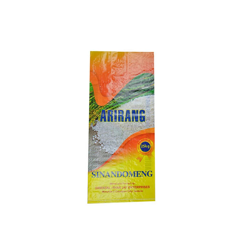 Customized bopp laminated material polypropylene plastic rice bag