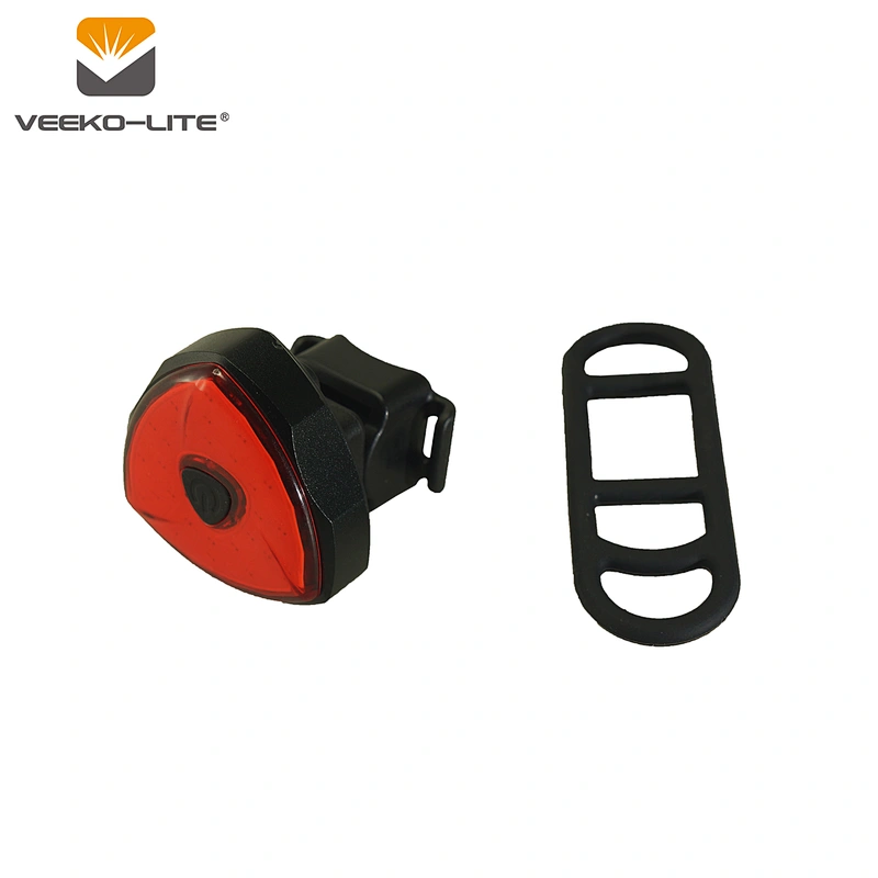2018 new mountain bike helmet light usb rechargeable COB LED bicycle light red bike lamp