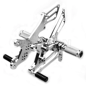 CNC aluminum adjustable motorcycle rear sets footrests for YZF R1 R6