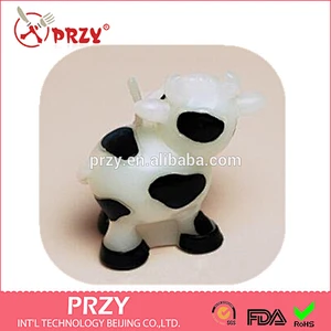 S4129 PRZY Silicone molds 3D cow candle silicone mold hand SOAP molds wholesale