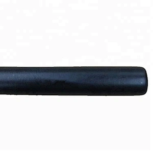 Wholesale black wood handle flat silicone face/facial mask applicator brush for makeup