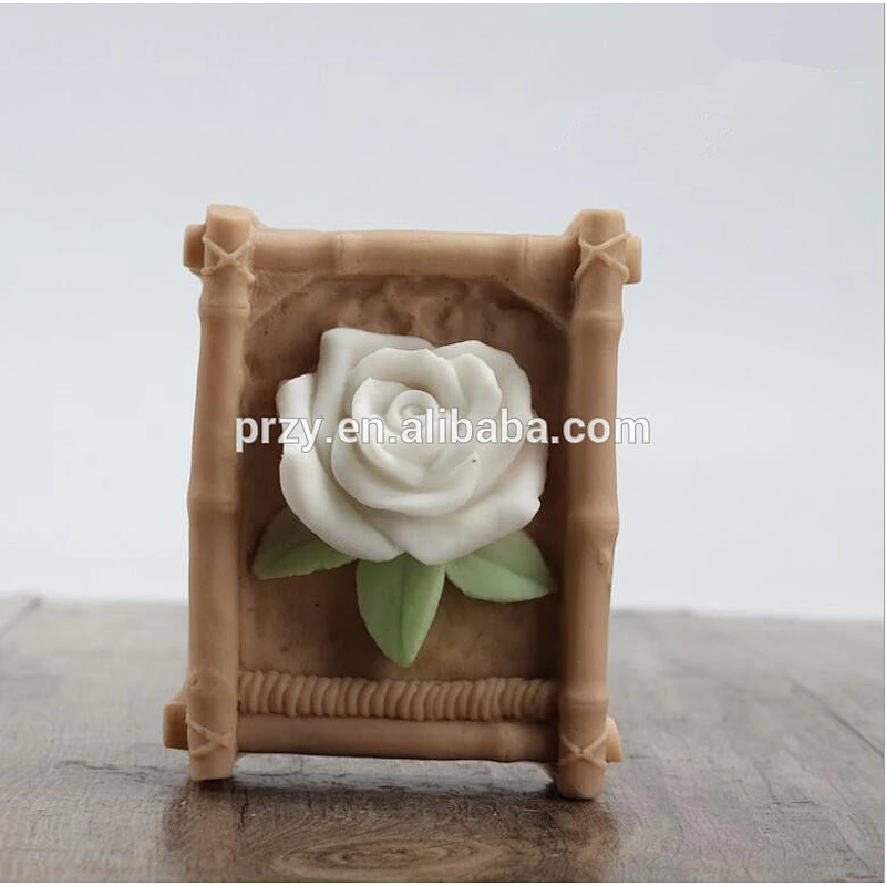 S6025 rose series decorative handmade silicone soap mold