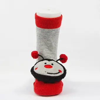 Autumn Winter wholesale kids manufacturers Newborn non slip floor lovely cartoon cat bear coral velvet Baby shoe Socks