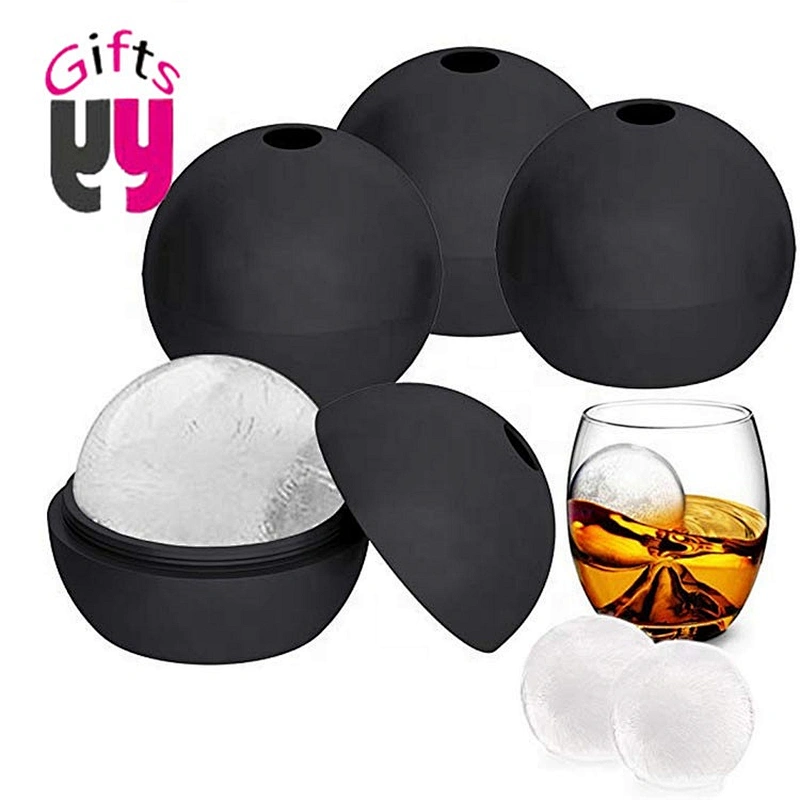 Whiskey ice ball maker BPA free silicone ice ball maker molds