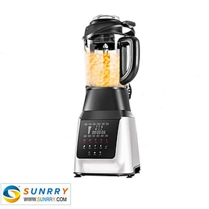 LED control electric juice and fruit blender machine with stainless steel cutting blade