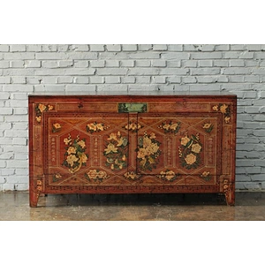 wholesale chinese antique lacquered reproductionwooden lobby sideboard mongolian living room furniture