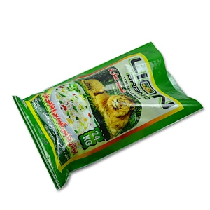 Customized green wholesale pp woven rice bag 25kg packaging