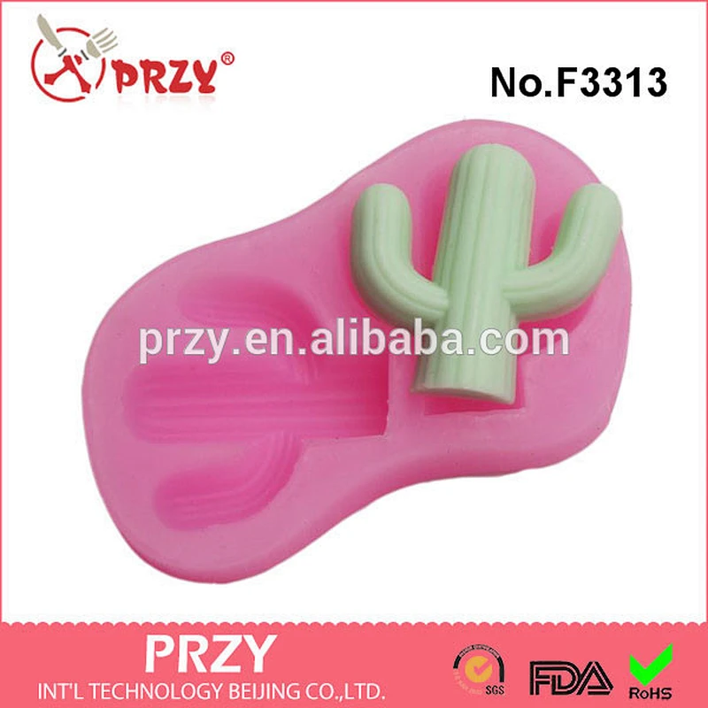F3313 Cactus Silicone Mold Form For Clay Mold Silica Gel Fondant Cake Mould Wholesale
