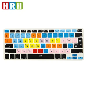Amazon Hot Seller avid Media Composer Shortcuts Silicone Keyboard Protector For macbook pro laptop for macbook pro 13 case Air