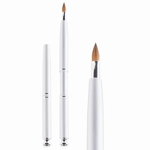 Professional custom logo makeup brush retractable mini lip brush for makeup