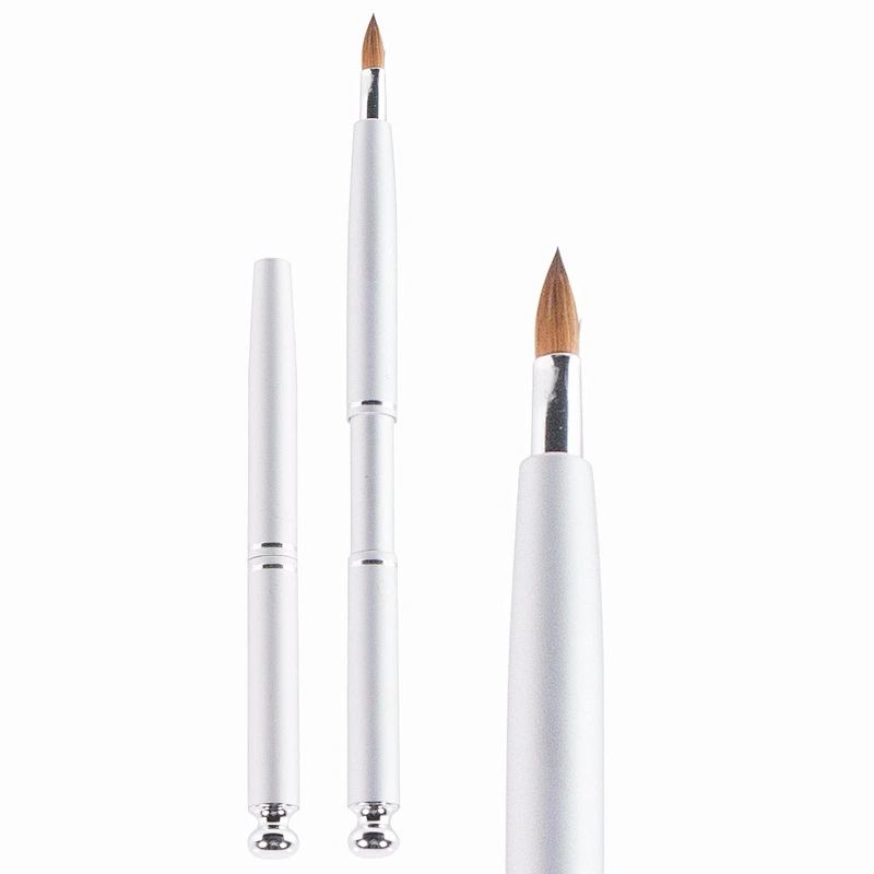 Professional custom logo makeup brush retractable mini lip brush for makeup