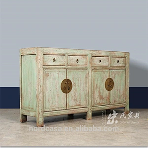 Chinese Antique Vintage Recycled Wood sideboard cabinet
