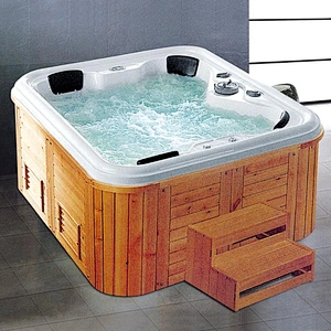 Whirlpool SPA Adult Portable Outdoor Double Whirlpool Massage Bathtub