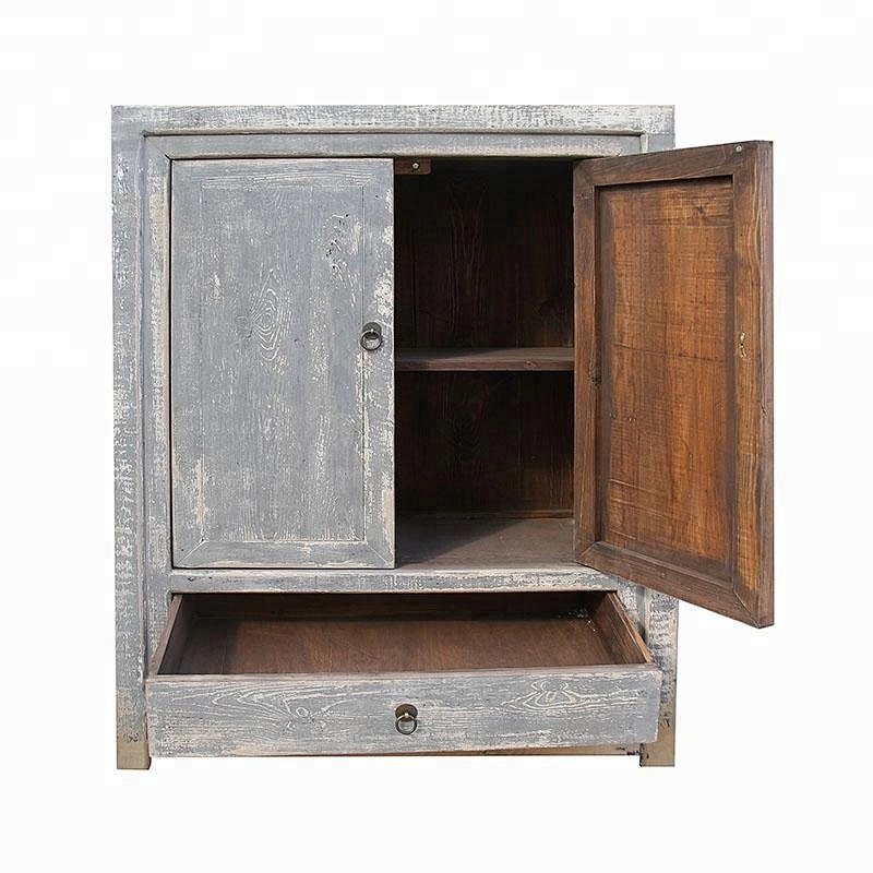 chinese distressed vintage shabby chic storage living room furniture