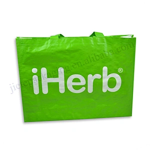 Customized reusable and folding bopp laminated pp woven shopping bag wholesale