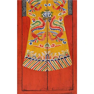 antique chinese painted solid wood pine furniture for stores use