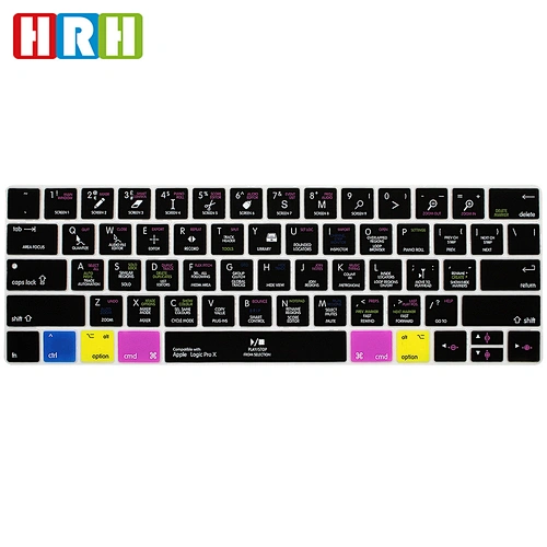 shenzhen Wholesale logic pro x hotkeys keyboard cover silicone keyboard Protective Film for macbook touch bar cover a1707a1706
