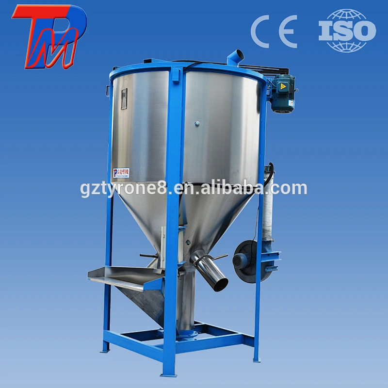 Plastic vertical  mixer with drying blower Tyrone plastic hopper mixing stirrer made in China