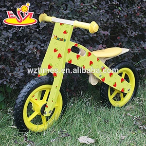 2018 wholesale kids wooden bicycle fashion baby wooden bicycle hottest children wooden bicycle W16C148