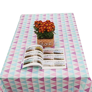 Cheap Custom Single layer pe printed rectangular Tablecloth ordinary table Cover