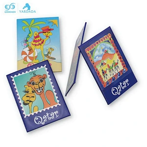 Custom tourist souvenir metal tinplate qatar fridge magnet 80*53mm