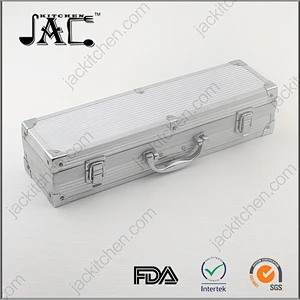Hot Selling Stainless Steel BBQ Grill Tools Set with 3 Barbecue Accessories