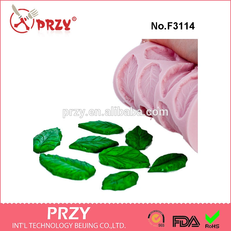 PRZY F3114 Silicone Leaf Mold,Rose Flower Leaf Mold,Sugar Leaf Mold