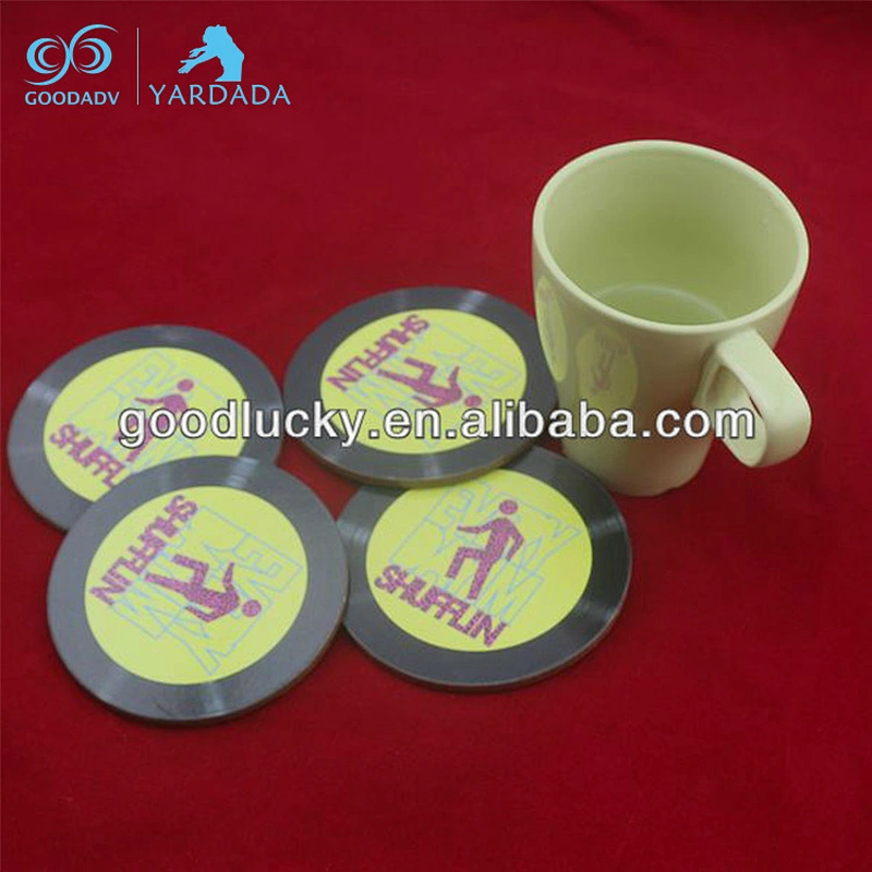 Wholesale Custom Logo Pattern Coffee Cork Circular Coasters
