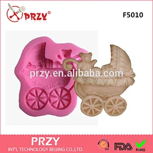 The bear/bowknot/ pram turn fondant cake silicone mold