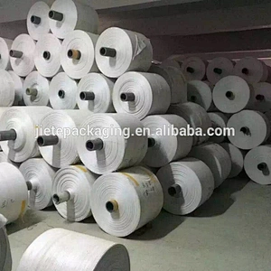 Cheap wholesale white,colors,transparent pp woven bag fabric roll tubular