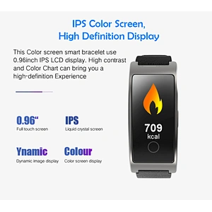 China mobile phone accessories manufacturer support OEM fitness track bracelet with blood pressure support customize your own lo