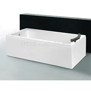 2018 bathroom designs Soaking Deep Apron Bathtub With Pillow